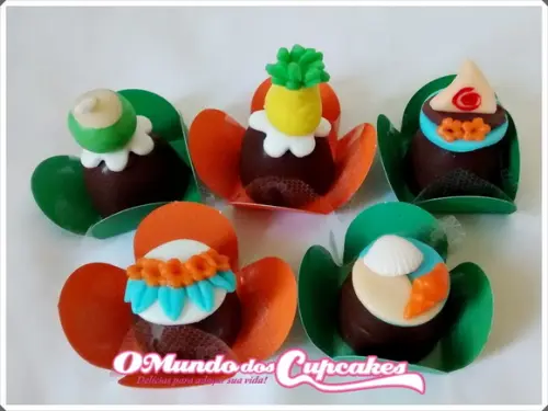 10 Apliques de açúcar 3cm docinhos Moana