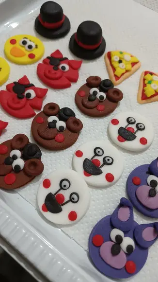 10 Apliques de Açúcar 3cm Five Night At Freddy