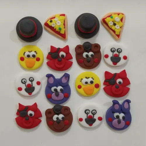 10 Apliques de Açúcar 3cm Five Night At Freddy