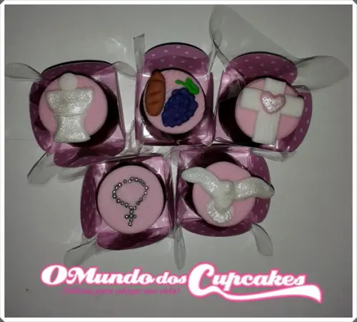 10 Apliques de açúcar 3cm Primeira Comunhão