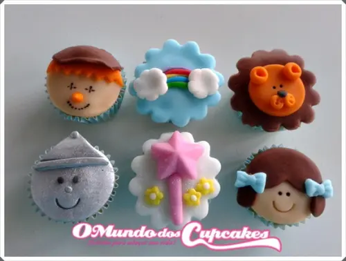 10 apliques de açúcar 4cm Magico de Oz