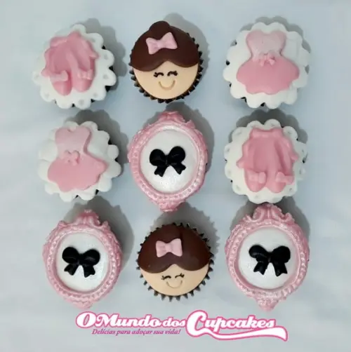 10 Apliques de açúcar 5 cm Bailarina