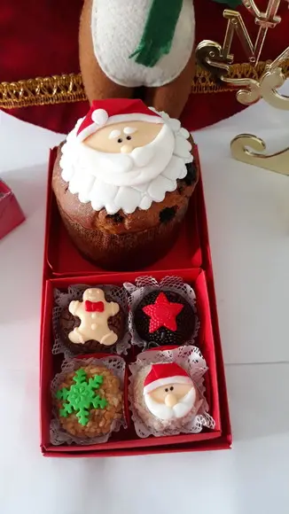 10 Apliques De Açúcar 6cm Natal