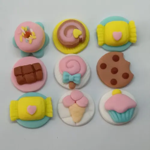 10 Apliques de açúcar Docinhos 3cm Confeitaria