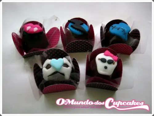10 Apliques de açúcar para doces Monster High