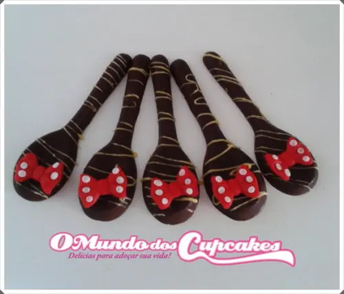 10 Apliques de açúcar para doces Minnie