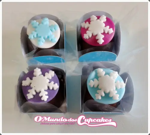 10 Apliques de açúcar para Docinhos 3 cm Frozen