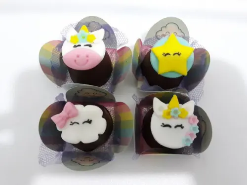 10 Apliques de açúcar para Docinhos Unicornio