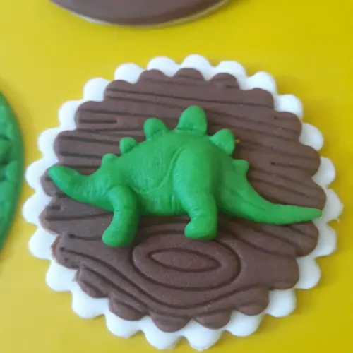 10 Apliques de açúcar Topo Cupcakes Dinossauros