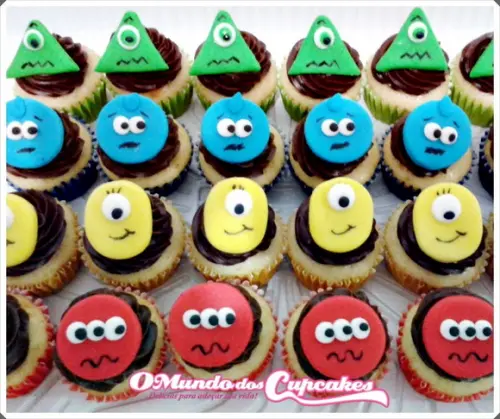 10 Apliques para doces Monstrinhos