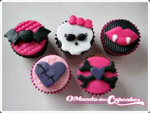 10 Apliquesde Açúcar 4 cm Monster High