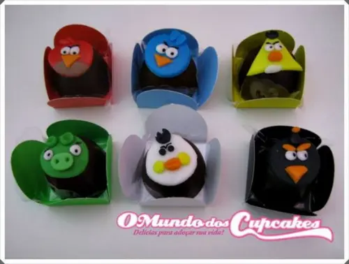 10 Confeitos de Açúcar 3cm Angry Birds