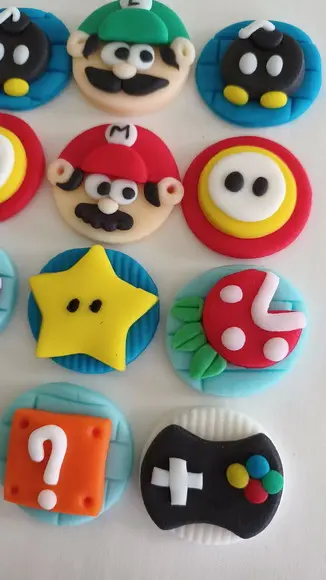 10 Confeitos De Açúcar Para Docinhos Super Mario Bros