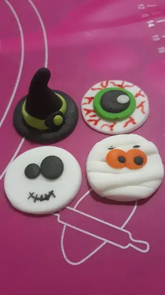 10 unid Apliques Açúcar Halloween