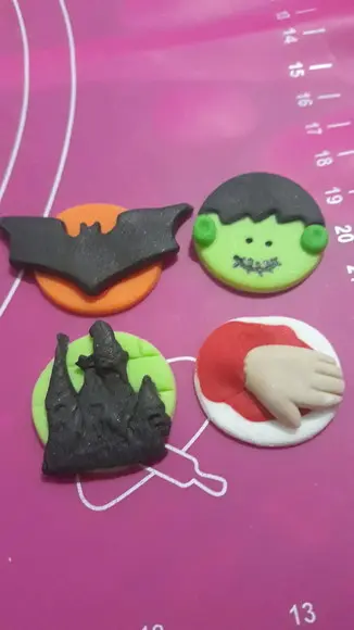 10 unid Apliques Açúcar Halloween