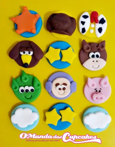 10 unid Confeitos de Açúcar Toy Story 3cm