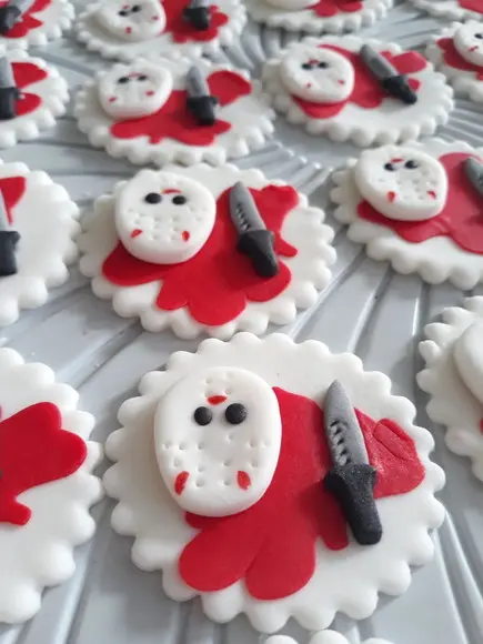 10 Unid Apliques Cupcakes Halloween