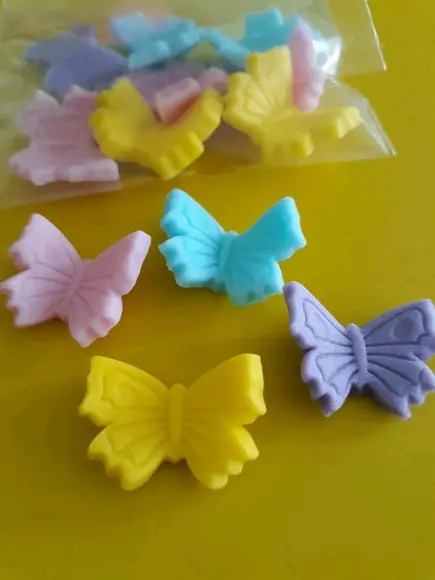 12 Borboletas de Açúcar para Doces e Chocolates