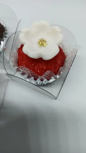 20 Flores de Açúcar Boleadas Natal