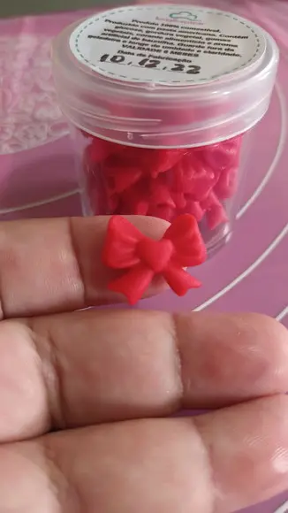 30 Mini Laços de Açúcar Natal