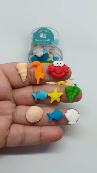 40 Mini Confeitos Fundo do Mar para Doces