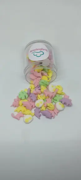 50 Mini Confeitos de Açúcar Dino Baby