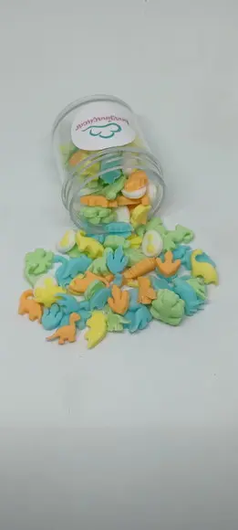 50 Mini Confeitos de Açúcar Dino Baby