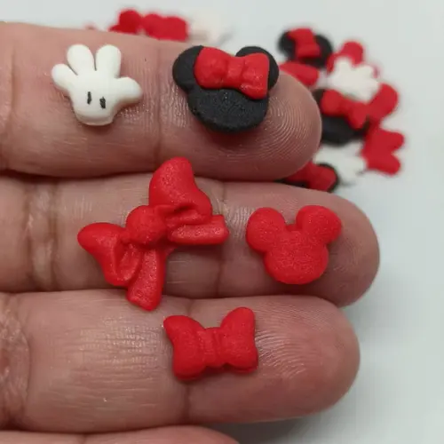 40 Mini Confeitos para Doces Minnie Vermelha