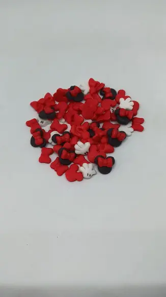 40 Mini Confeitos para Doces Minnie Vermelha