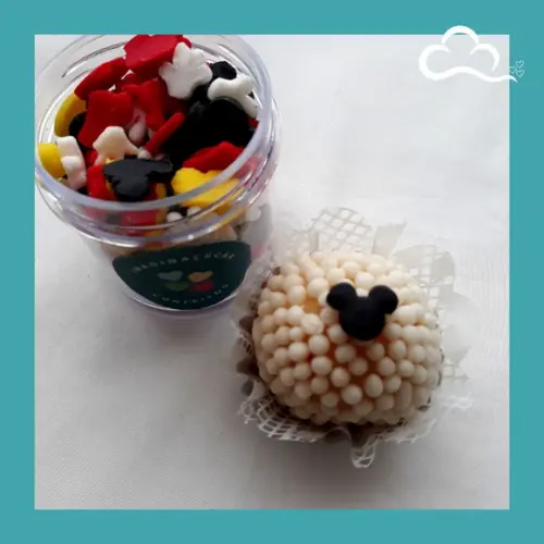 Mini Apliques para doces Mickey 25g