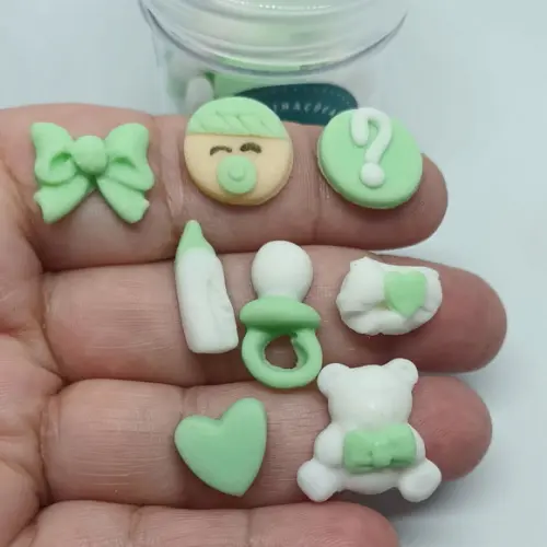 Mini Confeitos Chá Revelação Para Doces E Chocolates