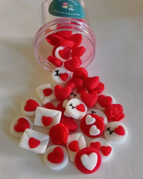 Mini Confeitos Dia dos Namorados para doces e chocolates
