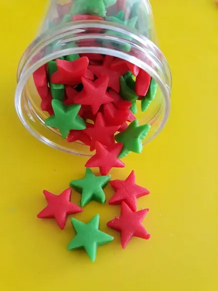 Mini Confeitos Estrelas para Doces