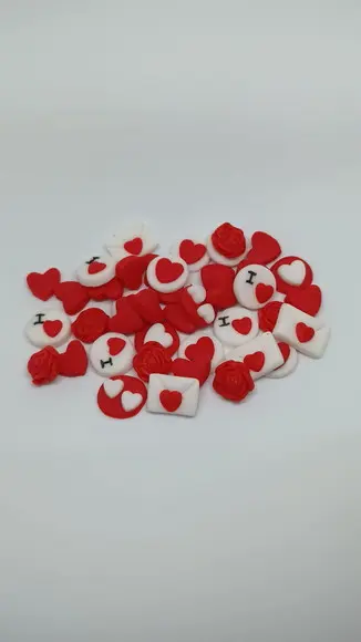 Mini Confeitos Dia dos Namorados para doces e chocolates