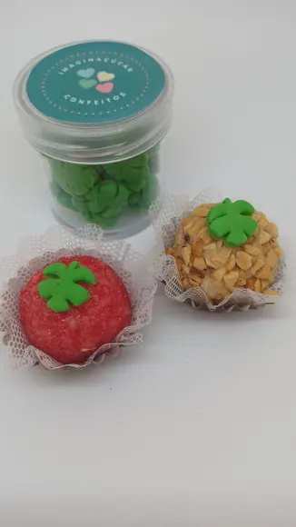 Mini Confeitos Folhas para doces 25g