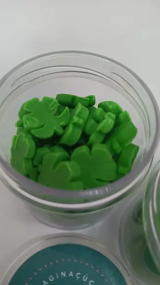 Mini Confeitos Folhas para doces 25g