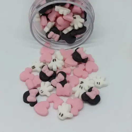 Mini Confeitos para Doces Minnie Rosa