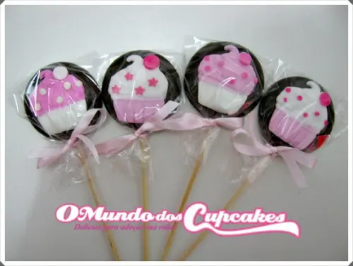 Modelagem Pirulitos Cupcakes