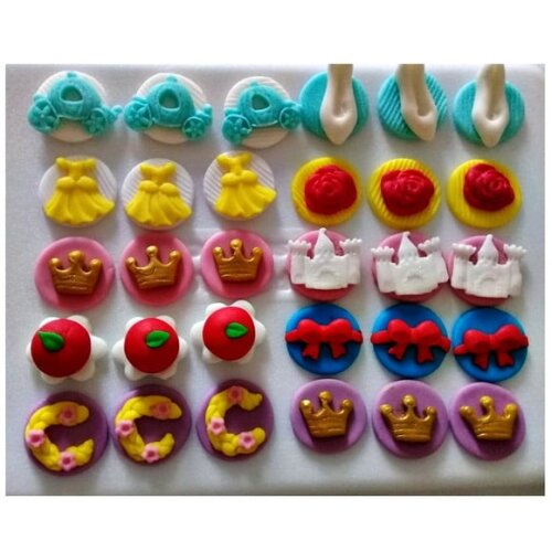 Confeitos de Açúcar 3cm  Princesas