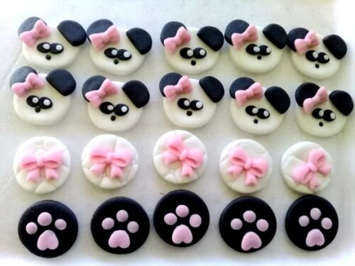 Confeitos de Açúcar 3cm Panda