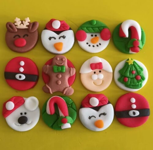 Confeitos de Açúcar 3cm Natal