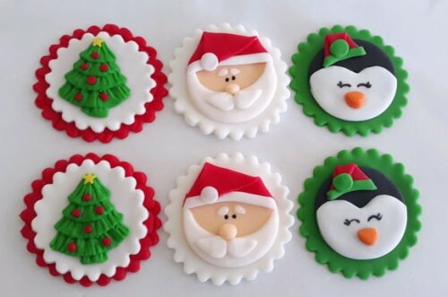 Confeitos de Açúcar 6cm Natal