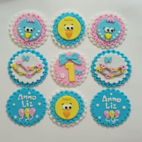 Confeitos de Açúcar 6cm Galinha Pintadinha