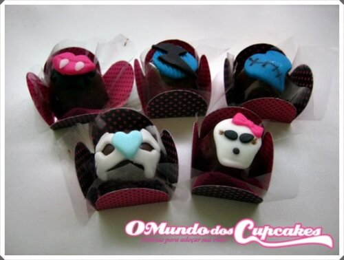 Confeitos de Açúcar 3cm Monster High
