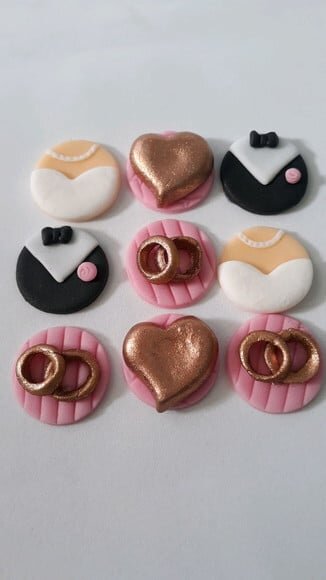 Confeitos de açúcar 3cm Casamento