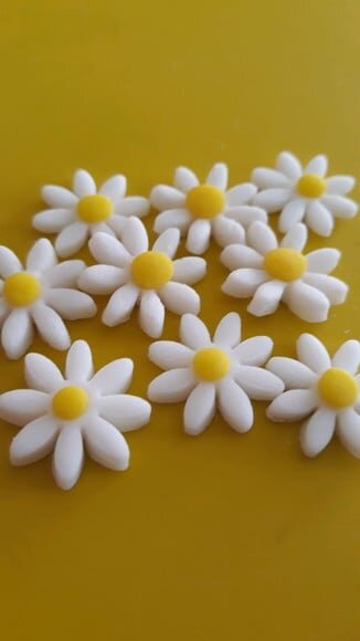 Box 30 Mini Flores de Açúcar Margaridas