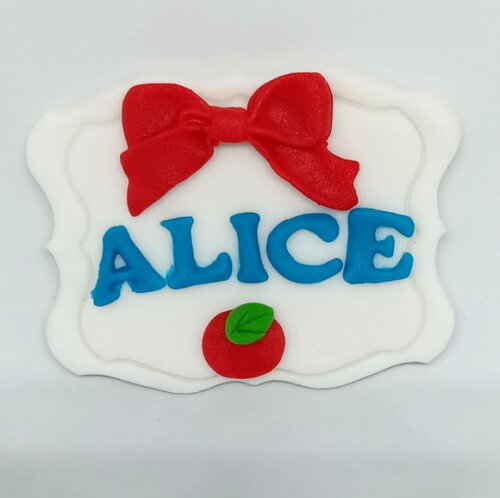 Placa de Açúcar 5x7cm para Mini Bolos