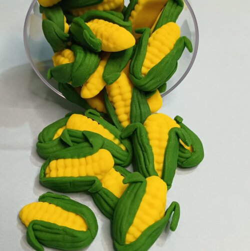 Box 25 Milhos de açúcar para decorar doces Festa Junina Fazendi