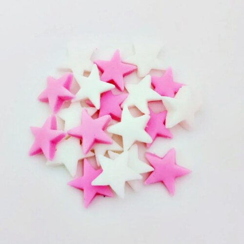 Mix 40 Mini Confeitos de Açúcar Estrelas