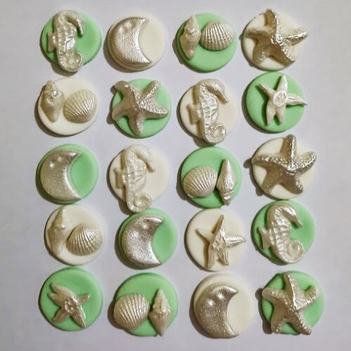 Confeitos de açúcar 3cm Iemanjá Sereia